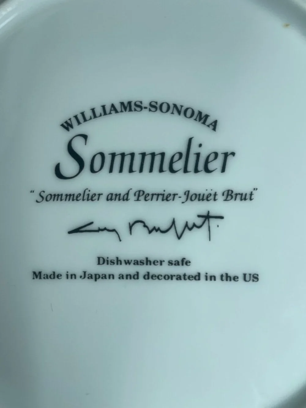 WILLIAMS SONOMA GUY BUFFET SALAD PLATE 